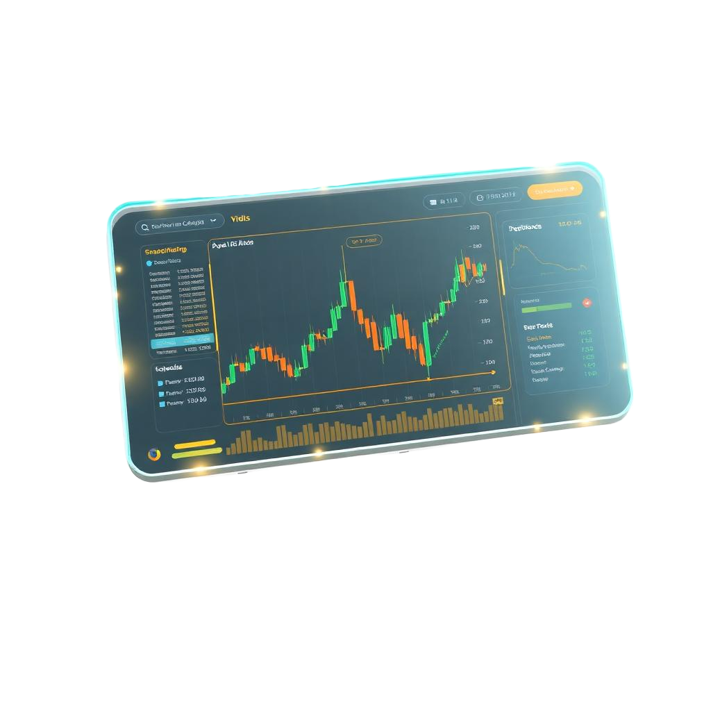 Trading dashboard illustration